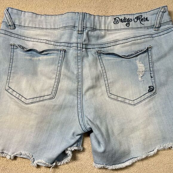Woman’s ndigo Rein Forever Denim Shorts size 13 - Picture 7 of 9
